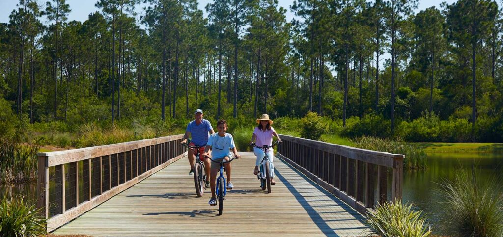 Easy nature walking path at Watersound Origins