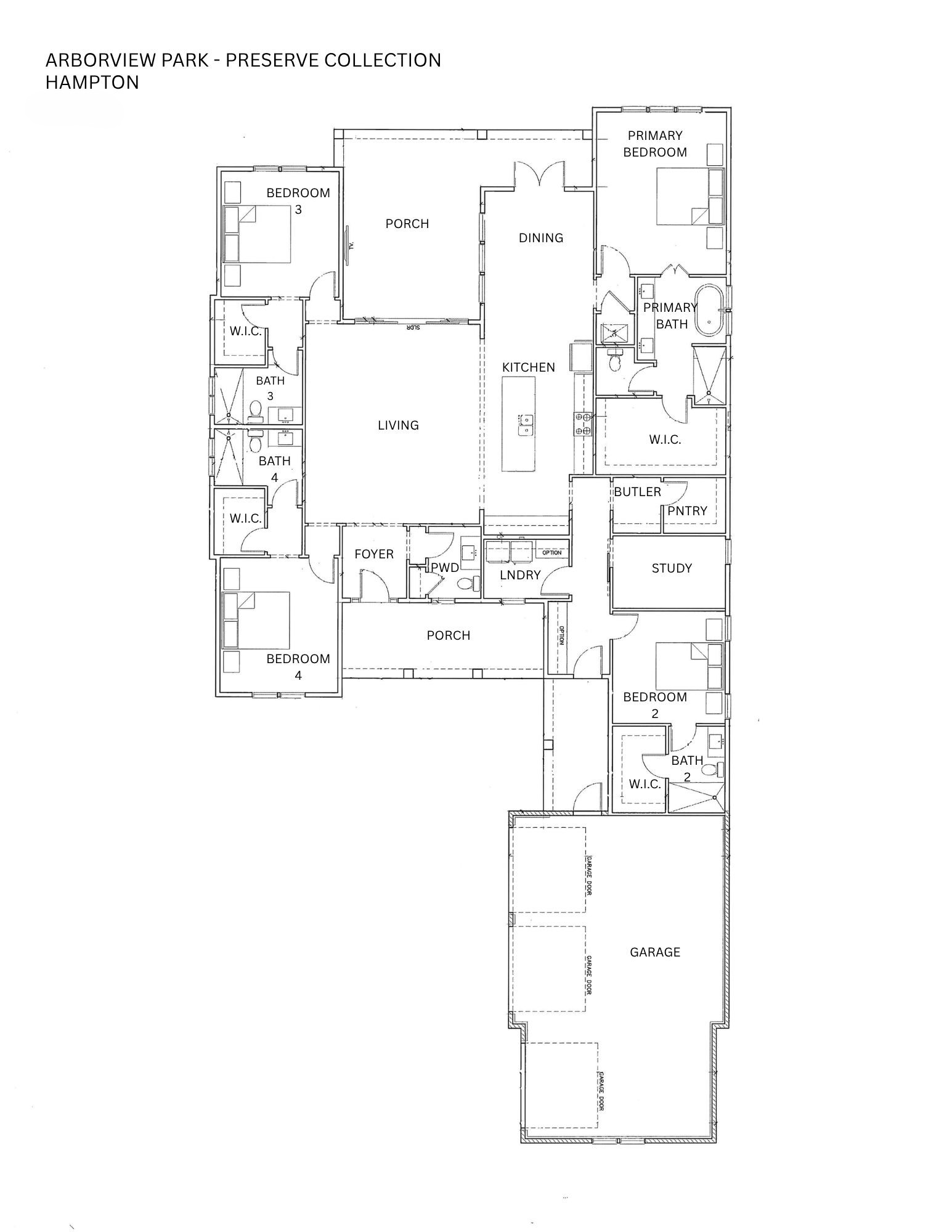 Hampton – AV Preserve floorplan
