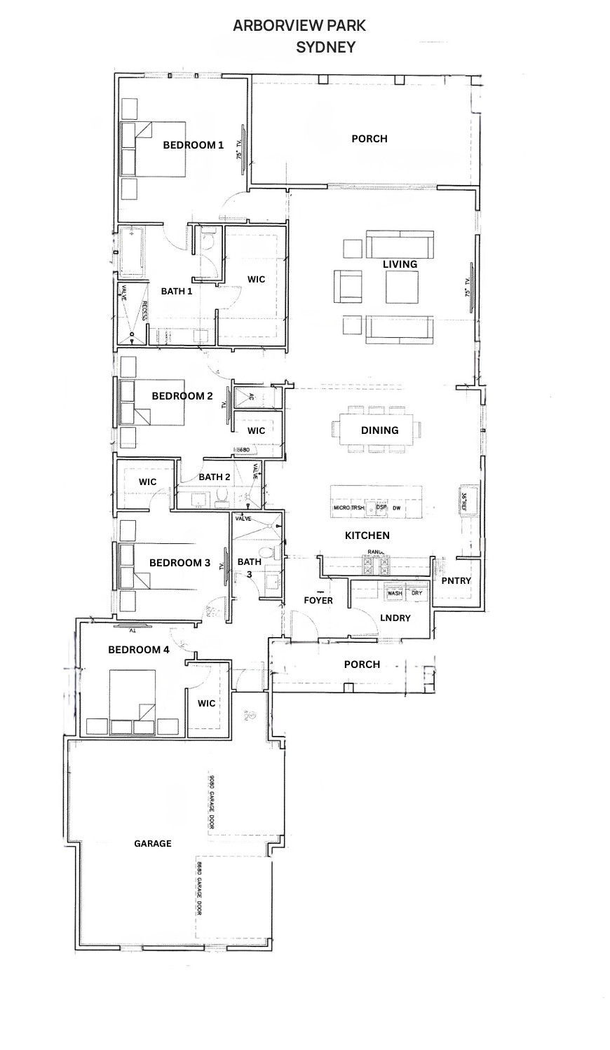 Sydney – AV Preserve floorplan