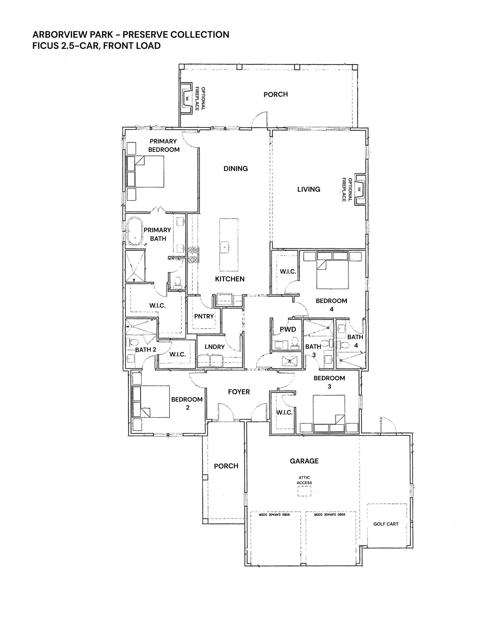Ficus(FL) – AV Preserve floorplan