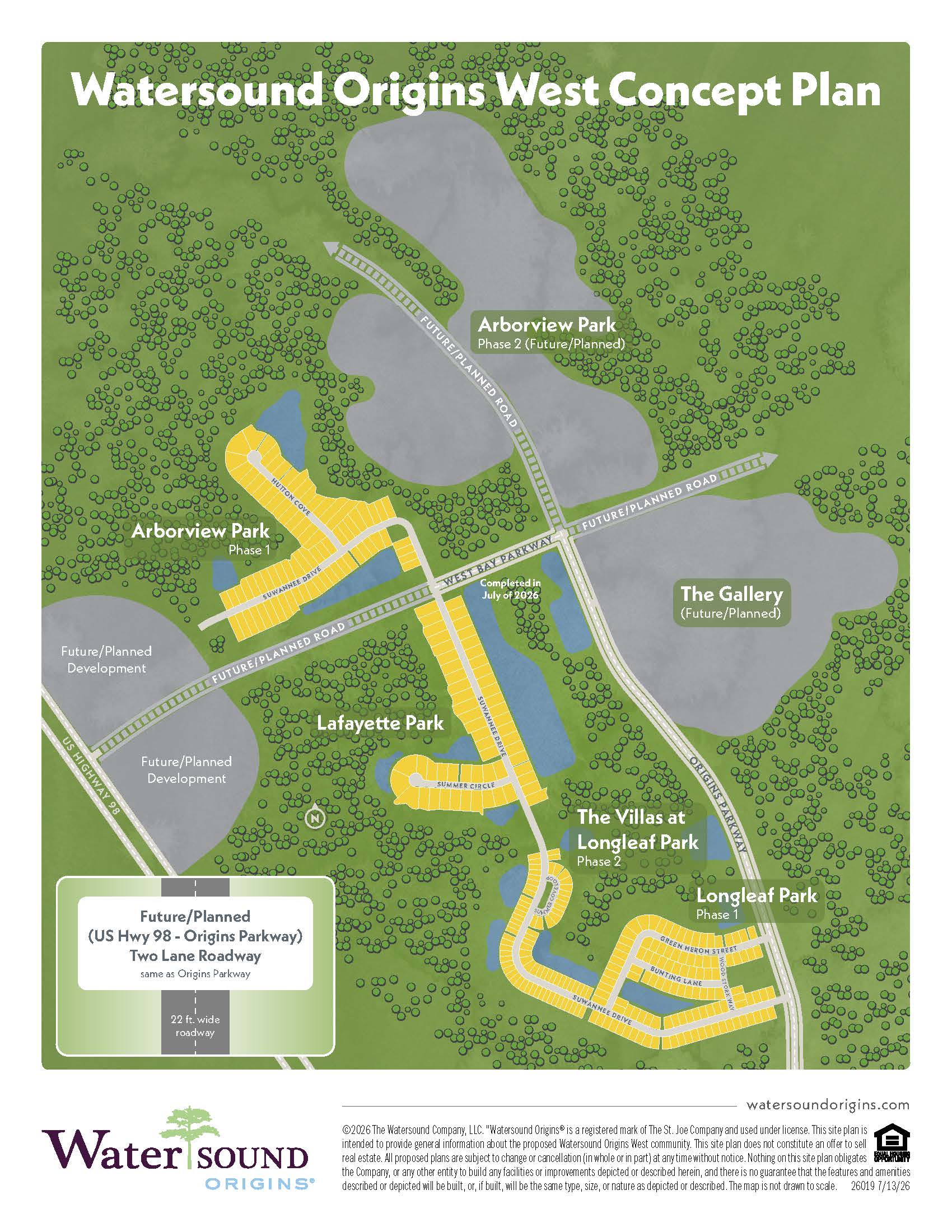Origins West phase map